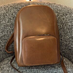 Genuine Tuscan Leather Laptop/Overnight Backpack